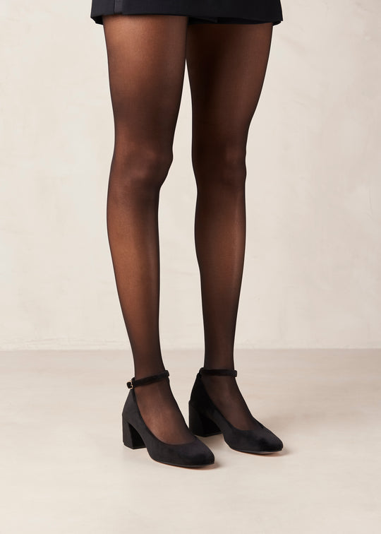 Antoine Velvet Black Pumps