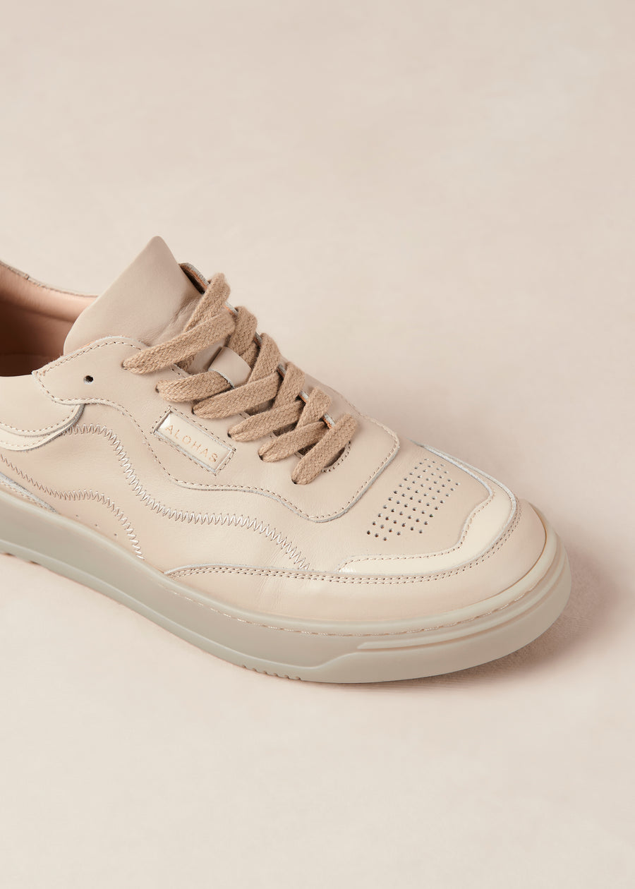 Tb.87 Onix Cream Leather Sneakers