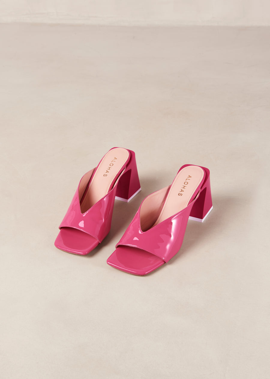 Tasha Pink Leather Sandals