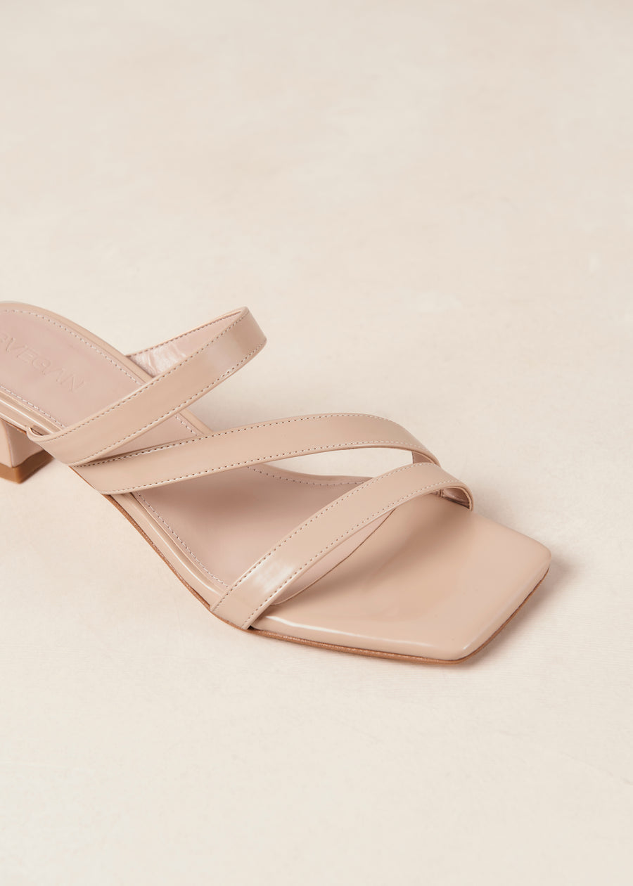 Sonny Lucid Tahini Beige Vegan Leather Sandals