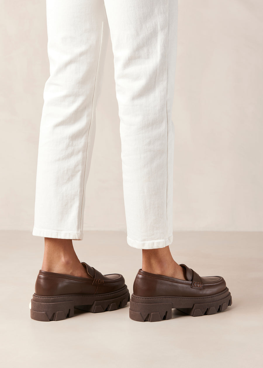 Trailblazer Brown Leather Loafers