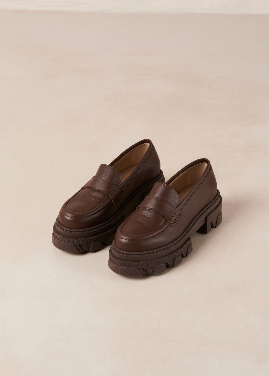 Trailblazer Brown Leather Loafers