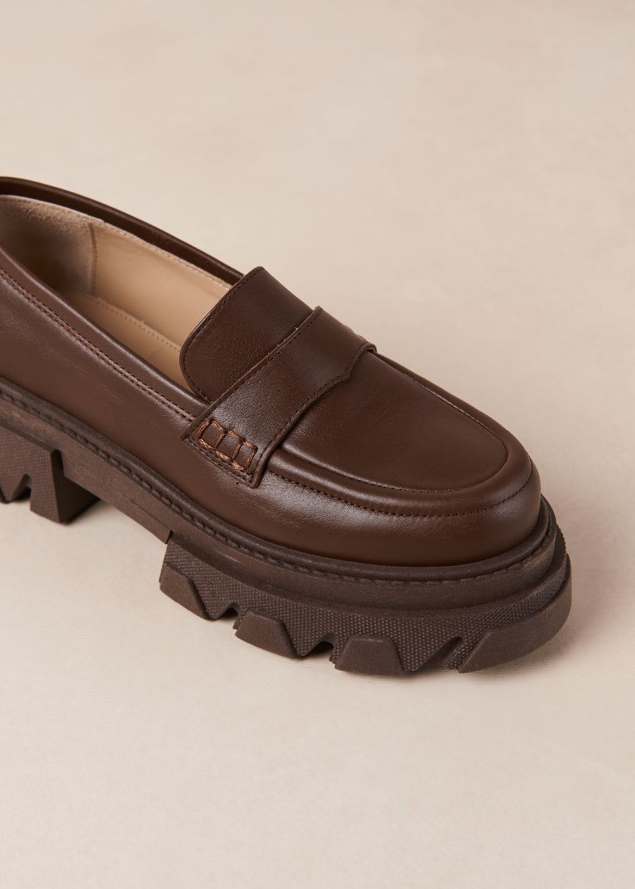 Trailblazer Brown Leather Loafers
