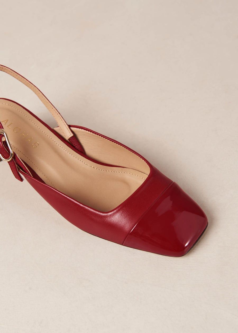 Lindy Bliss Red Leather Pumps