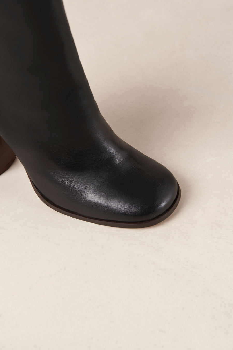 Reid Black Leather Ankle Boots