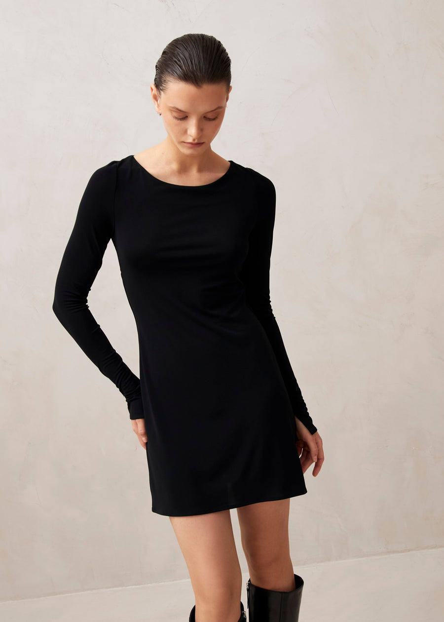 Astra Black Mini Dress Mini Dresses ALOHAS
