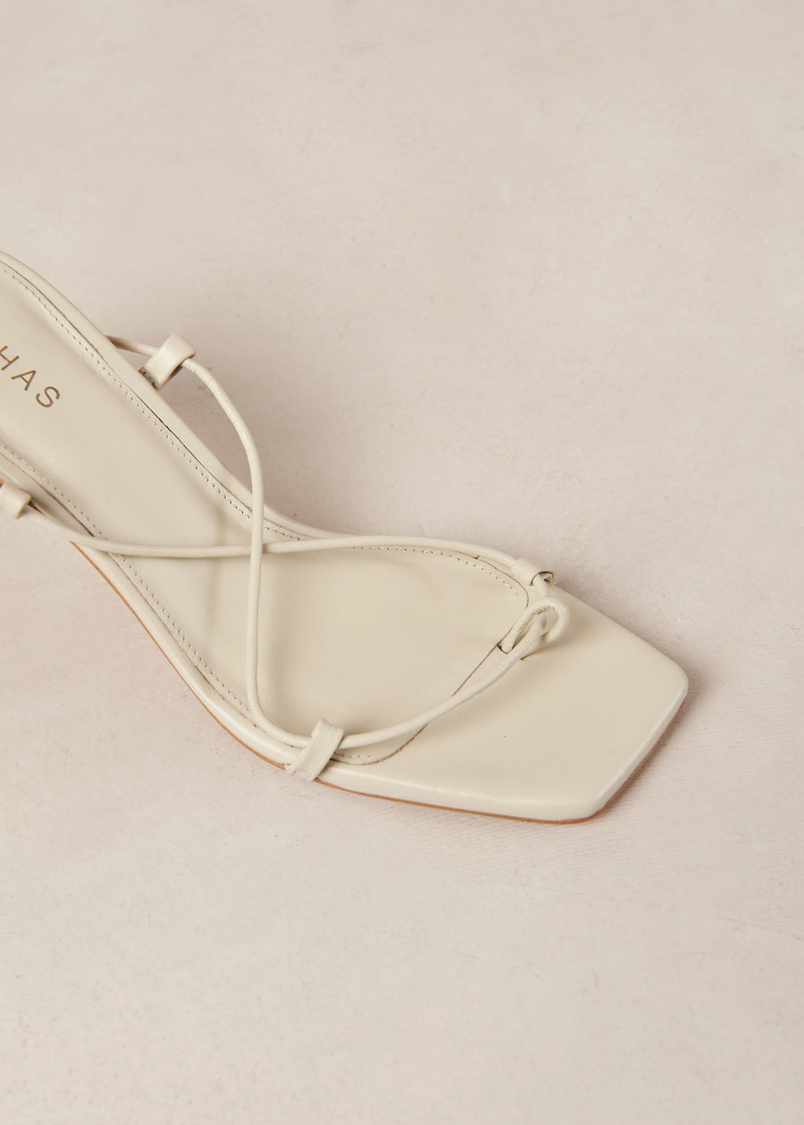 Bellini Cream Leather Sandals Sandals ALOHAS