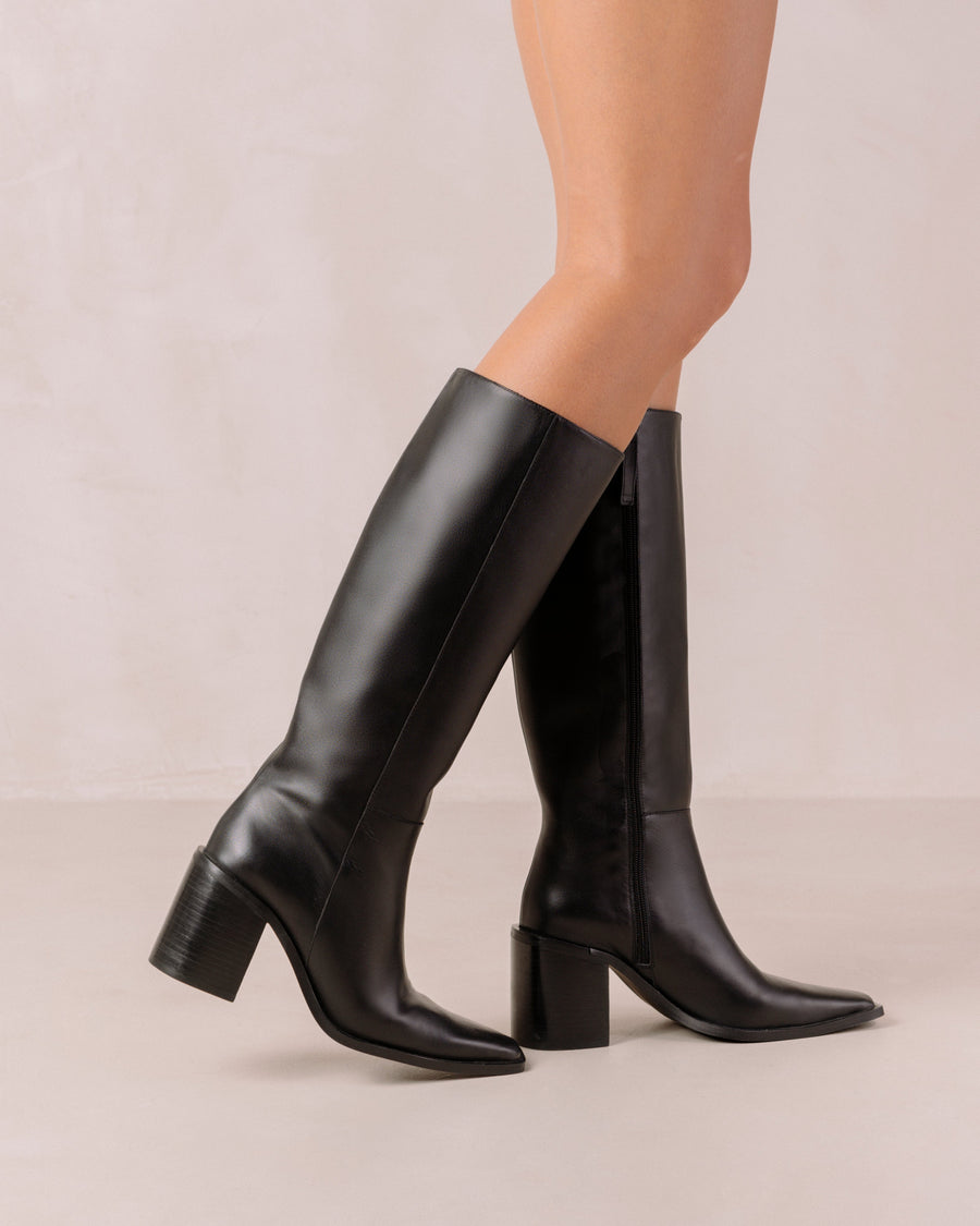 Berta Black Boots ALOHAS