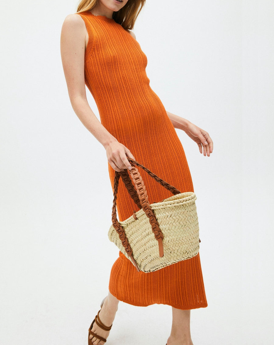 Breezy Sleeveless Knit Dress Clementine Orange