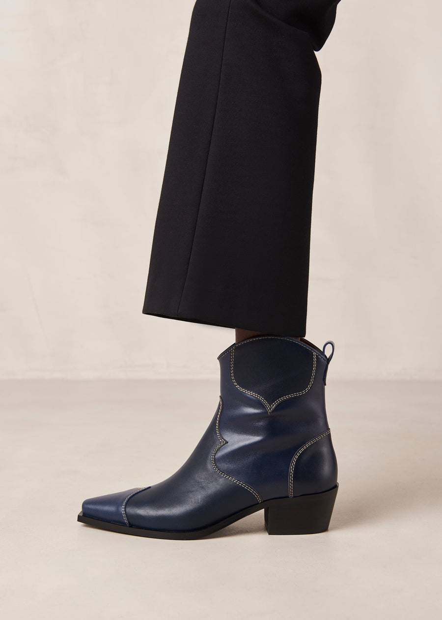 Buffalo Blues Leather Ankle Boots Ankle Boots ALOHAS