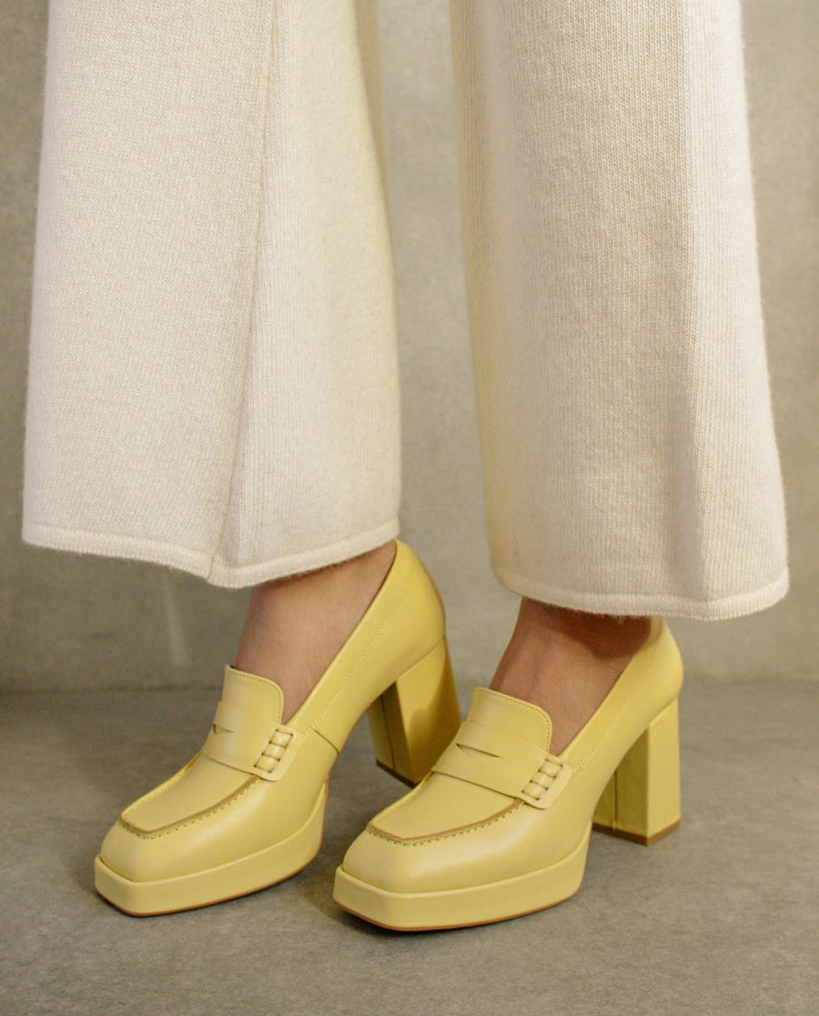 Busy Colorblock Mellow Yellow Loafers ALOHAS