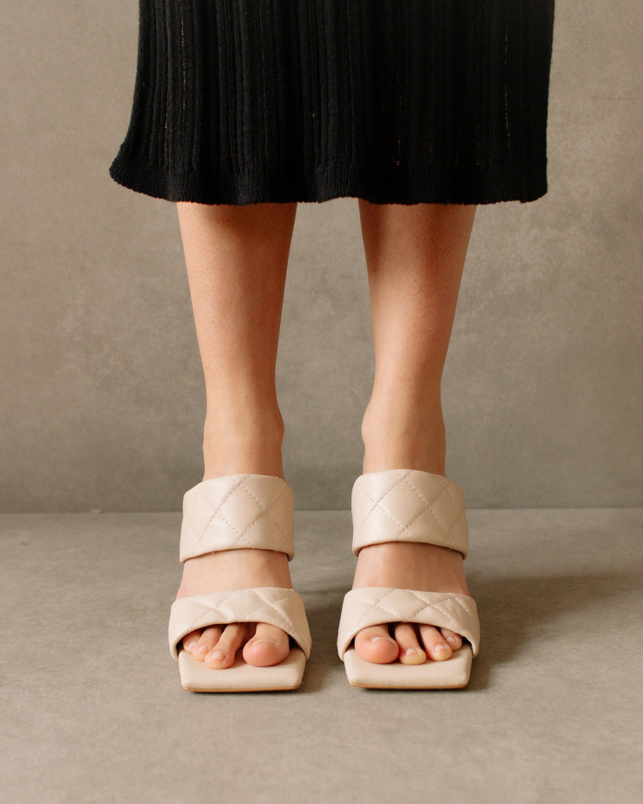 Conner Cream Leather Sandals Sandals ALOHAS