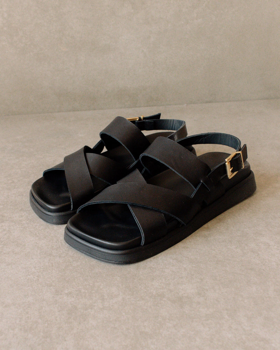 Flame Black Sandals ALOHAS