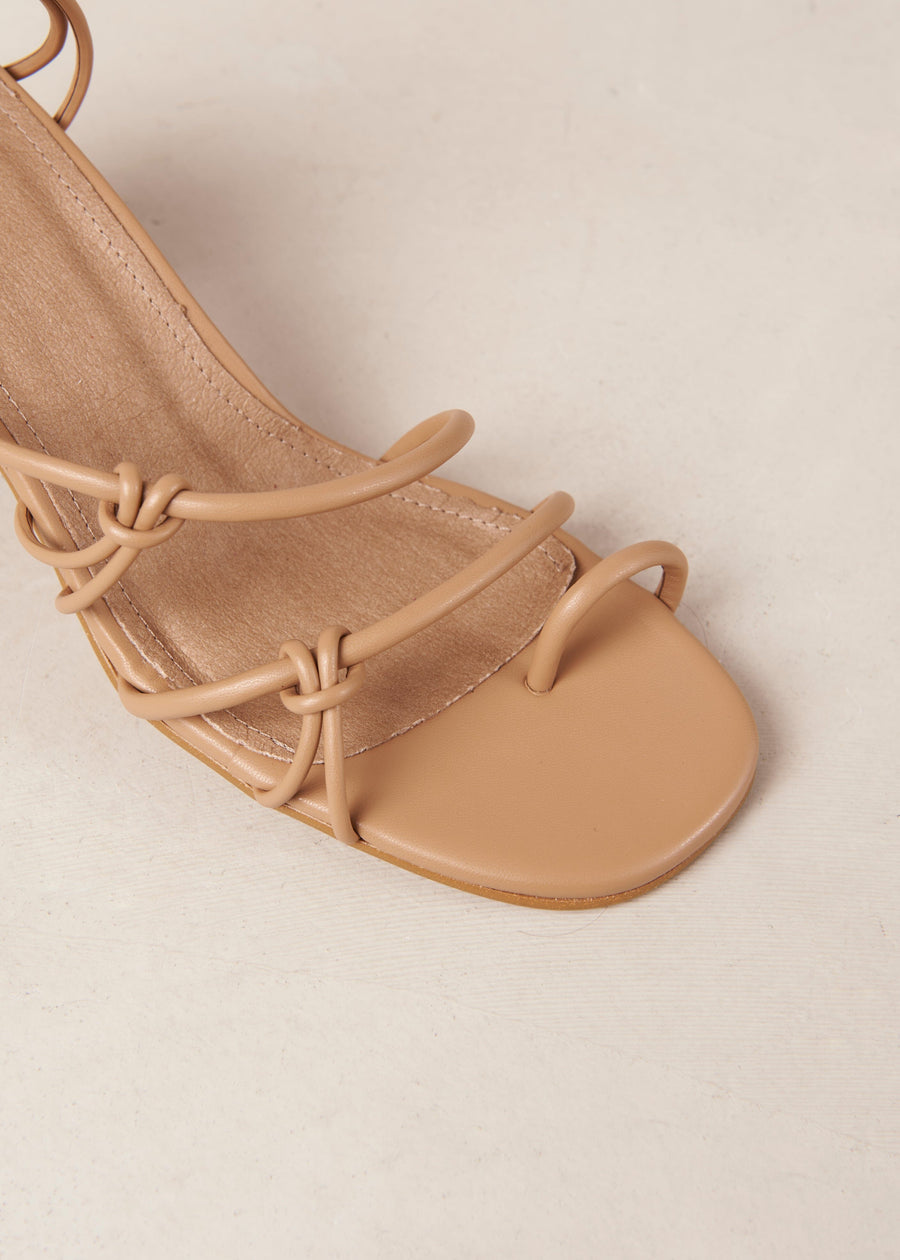 Goldie Corn Camel Vegan Leather Sandals Sandals ALOHAS