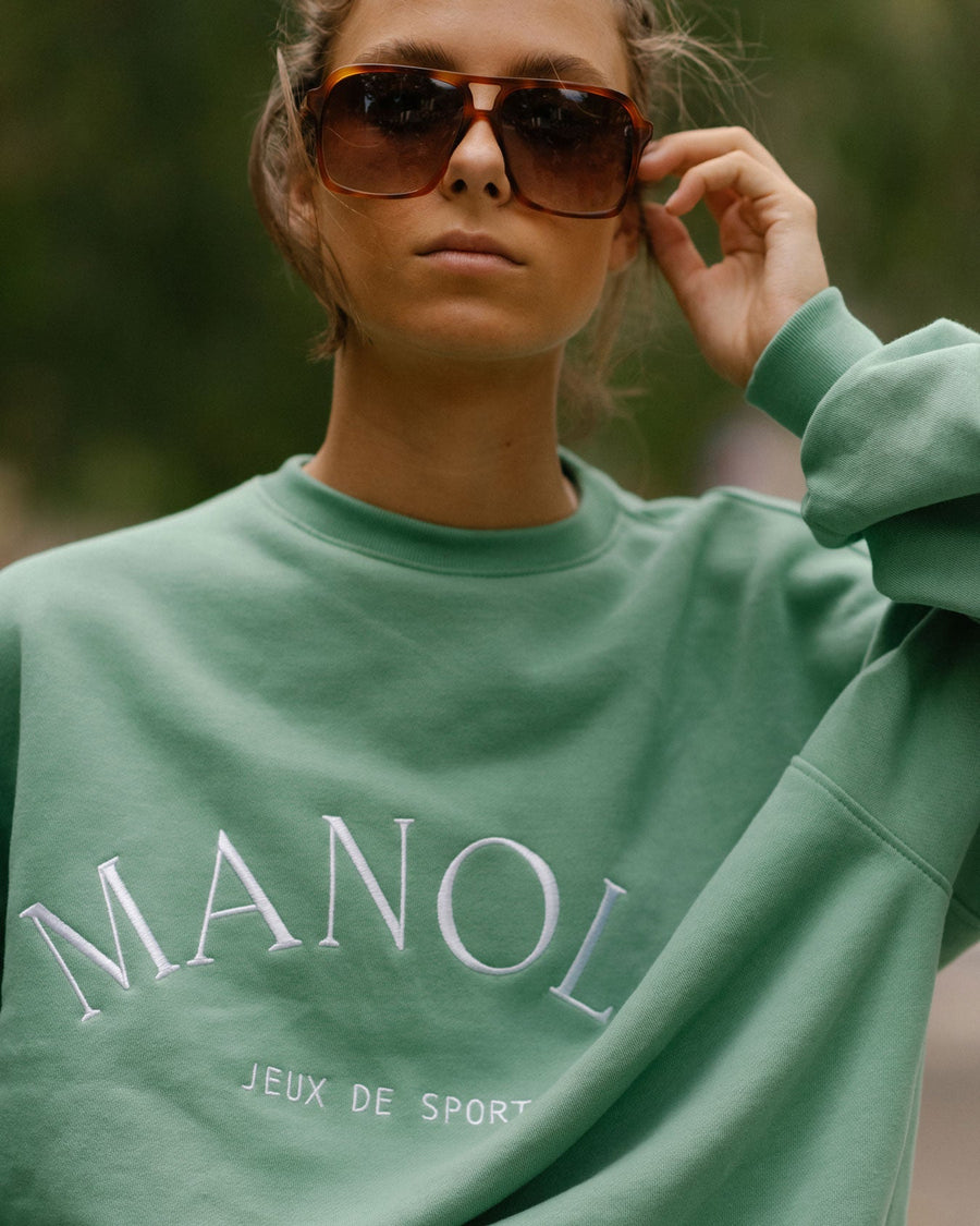 Iconica Sweatshirt Green Sweatshirts TheManola