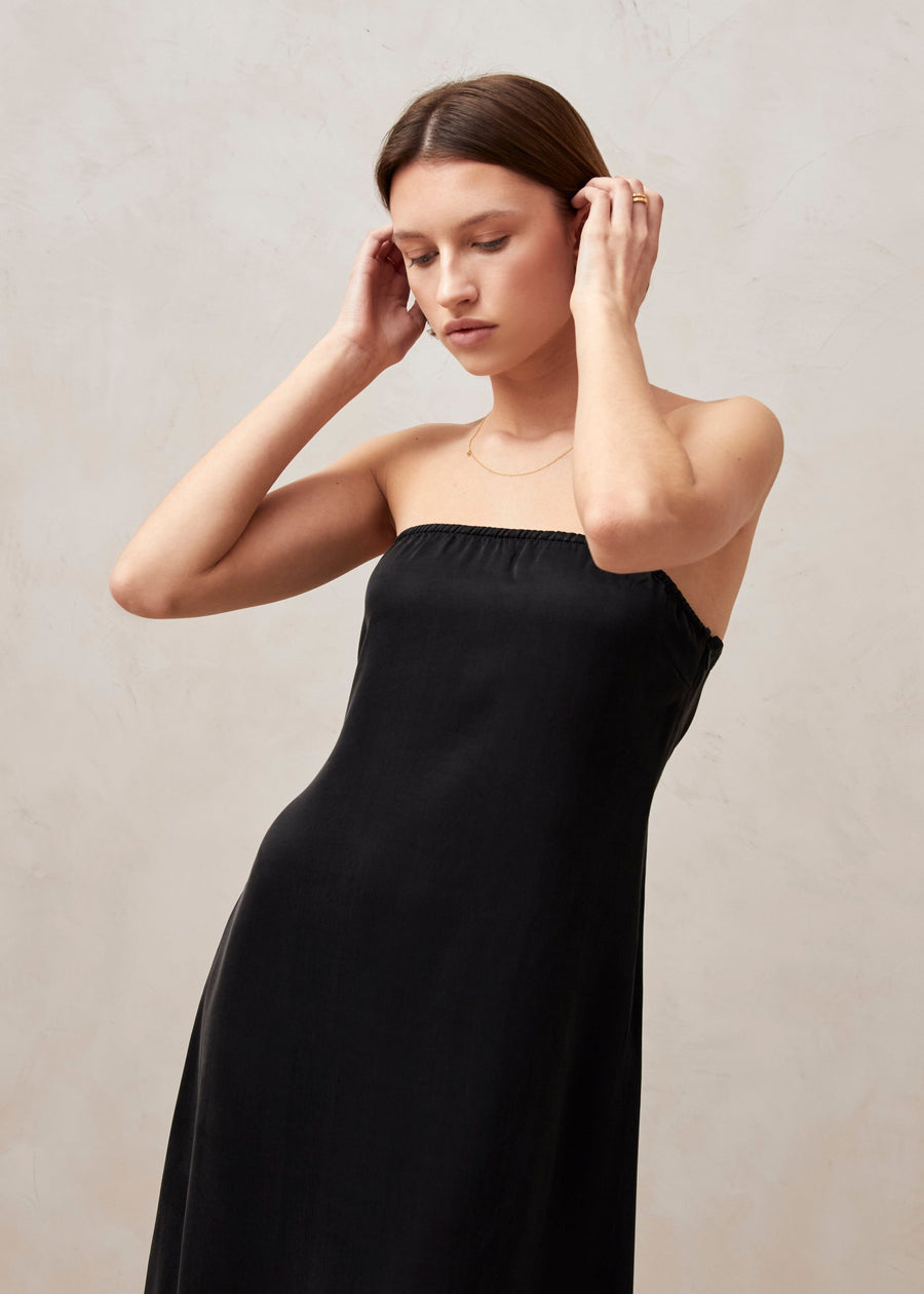 Ilia Black Midi Dress Maxi Dresses ALOHAS