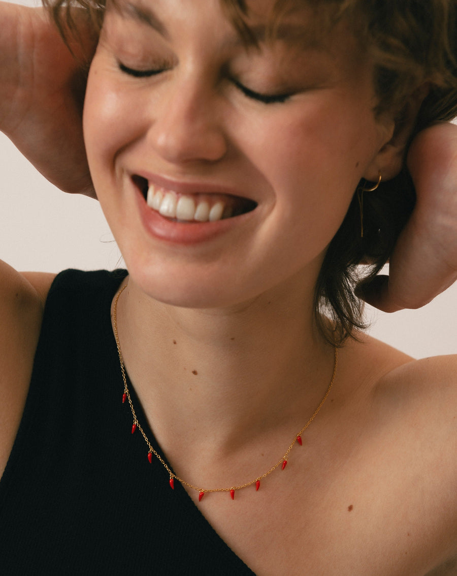 Jalapeno Red Earring Necklaces ALOHAS