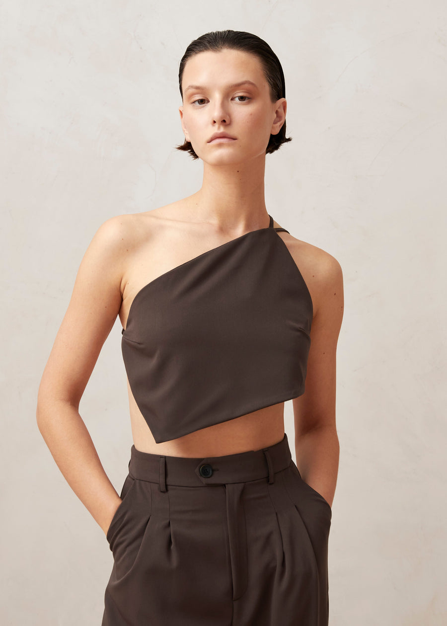 Lea Dark Brown Top Tops ALOHAS