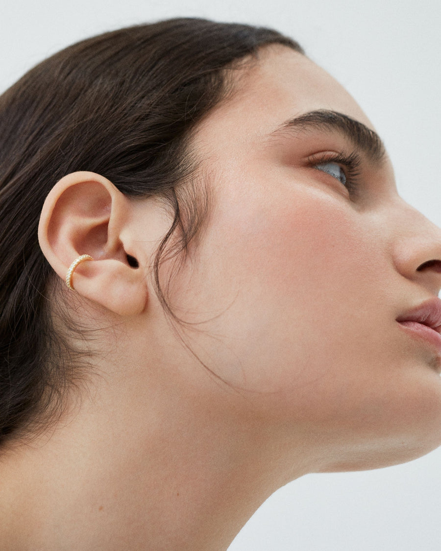 Loop Earcuff Gold Earrings ALOHAS