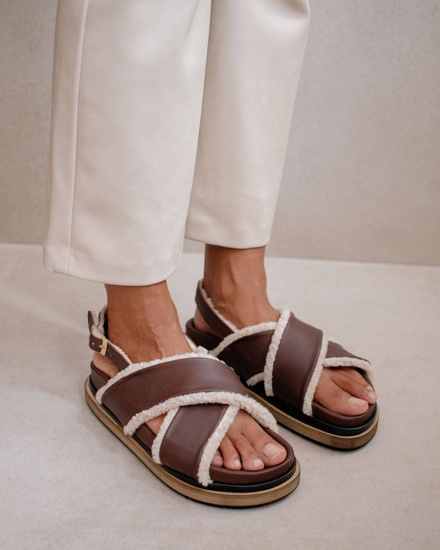 Marshmallow Brown Sandals ALOHAS