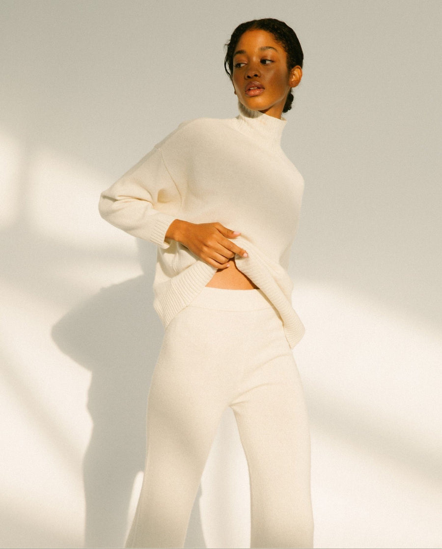 Passenger Cream Tricot Top Sweaters ALOHAS