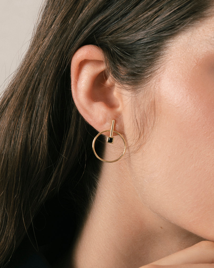 Passion Fruit Black Earrings ALOHAS