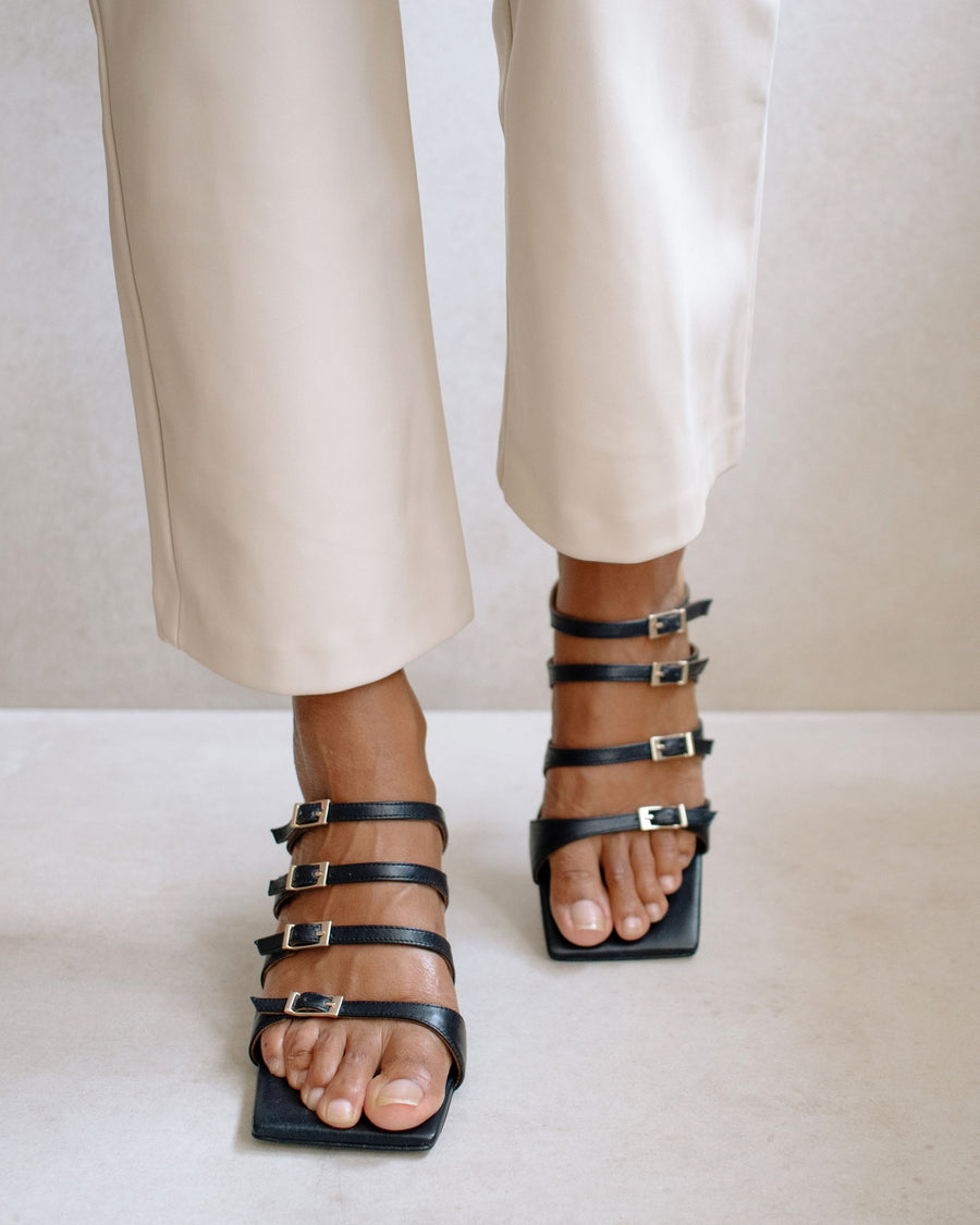 Prickly Black Sandals ALOHAS