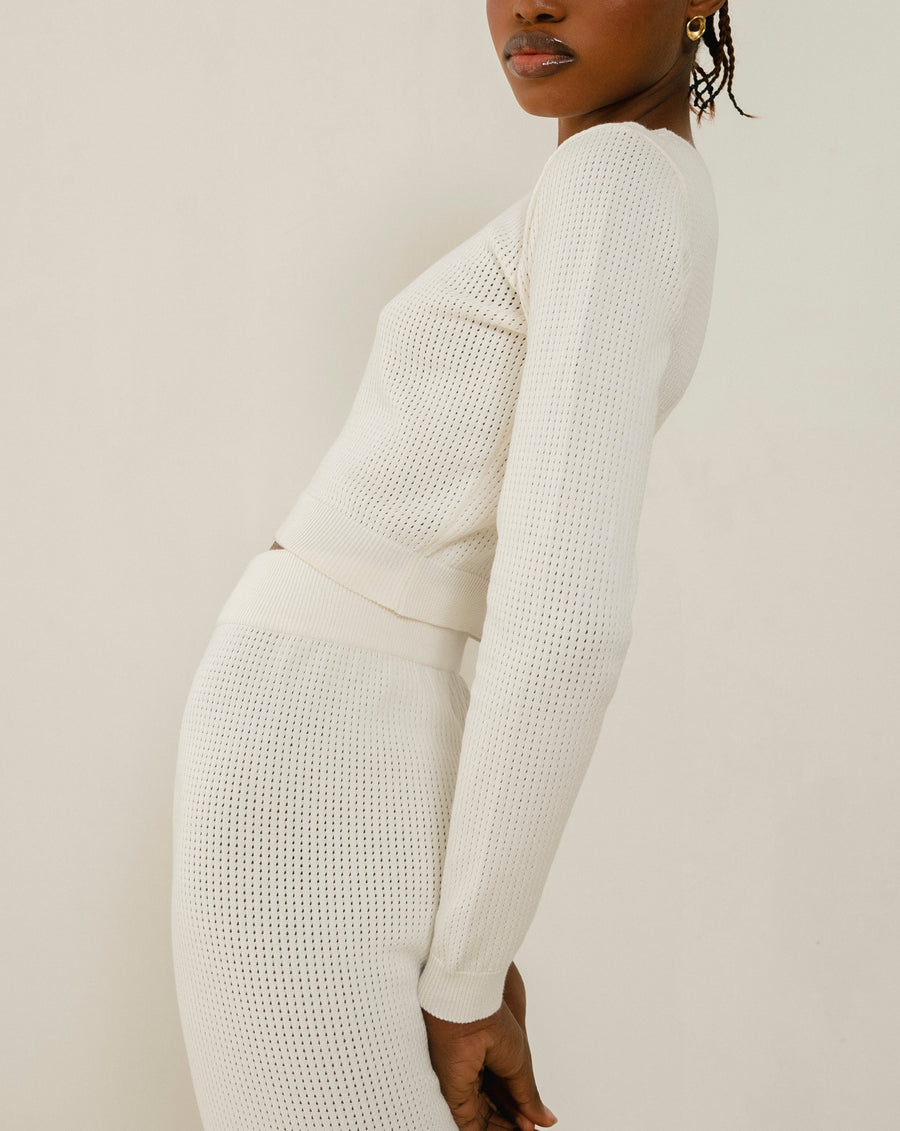 Roy Cream Tricot Sweater Sweaters ALOHAS