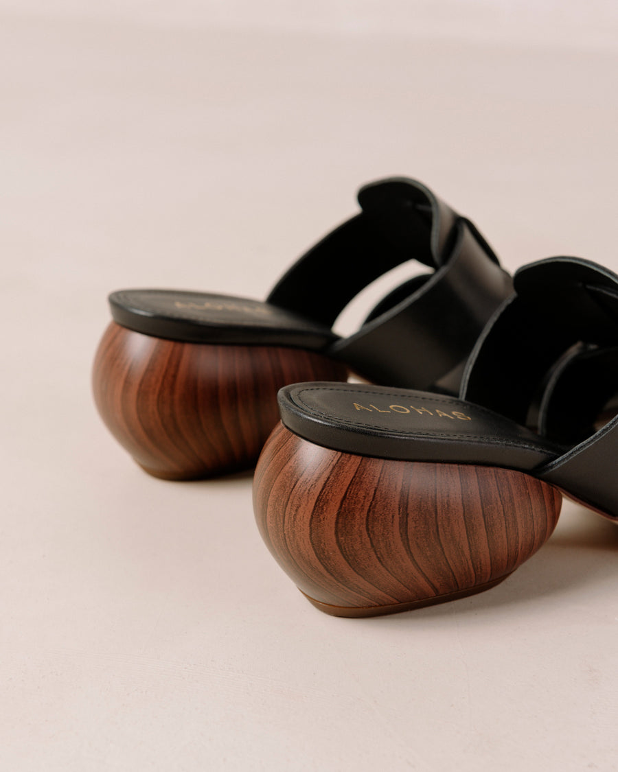 Ruby Black Mules ALOHAS