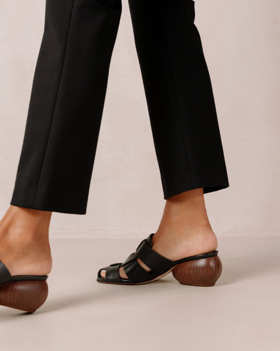 Ruby Black Mules ALOHAS