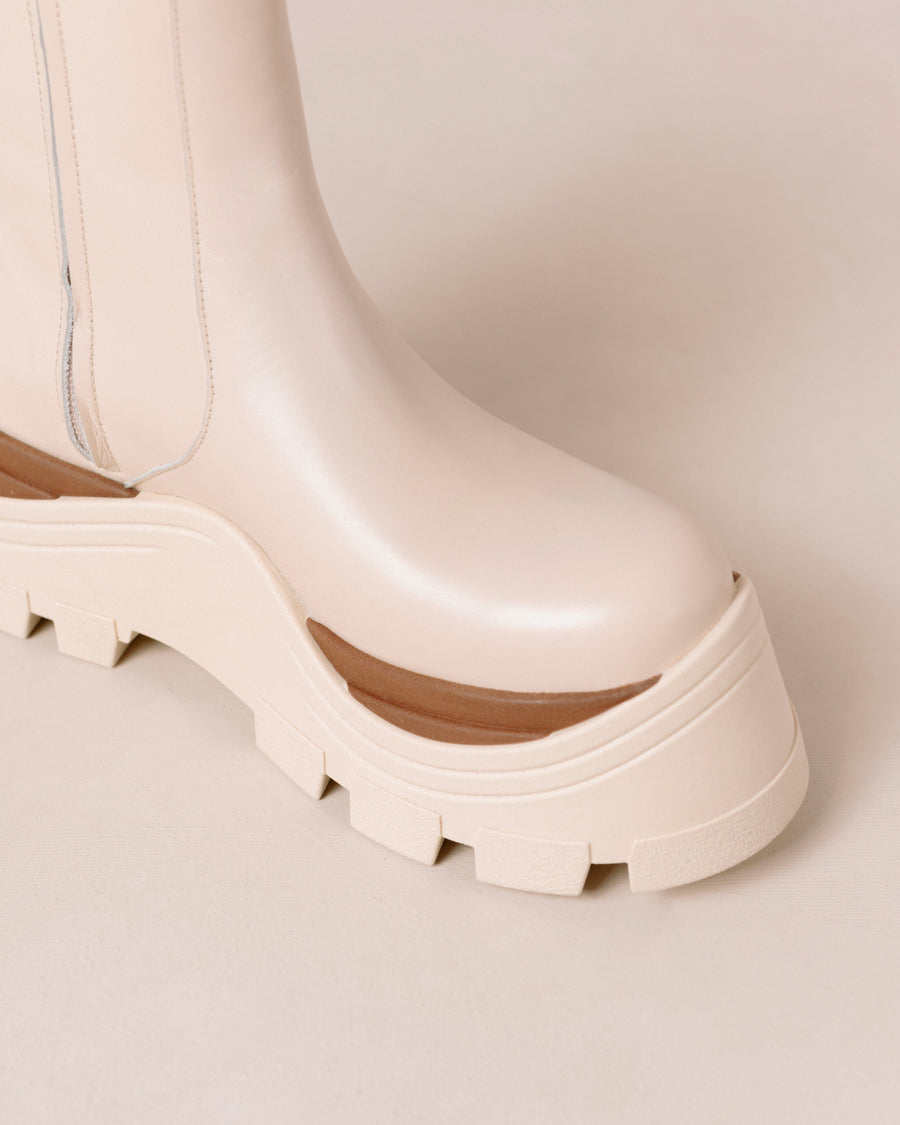 Sapphire Marcona Cream Ankle Boots Ankle Boots ALOHAS