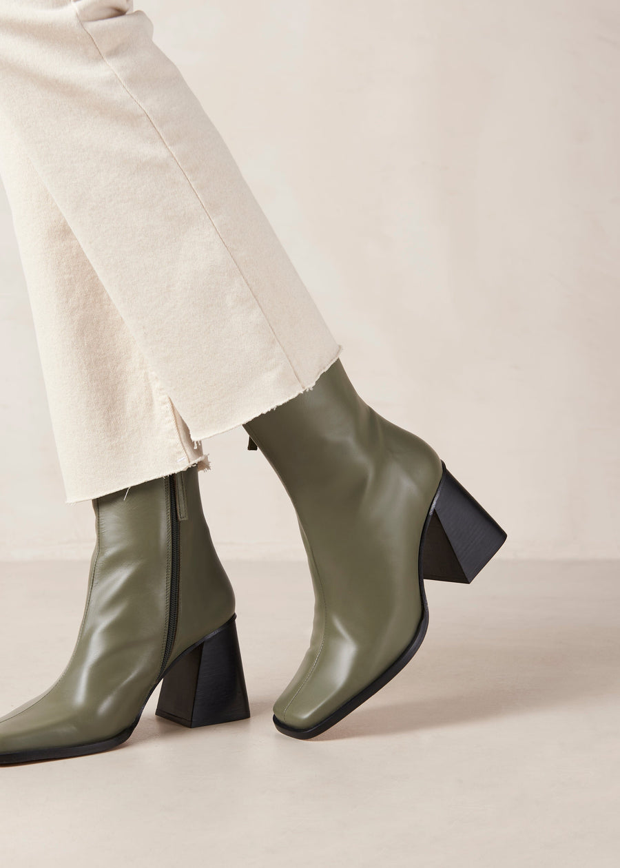 South Dusty Olive Ankle Boots ALOHAS