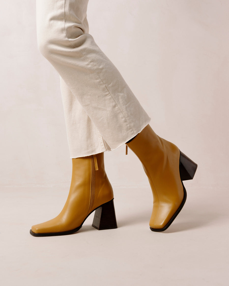 South Marigold Yellow Ankle Boots ALOHAS