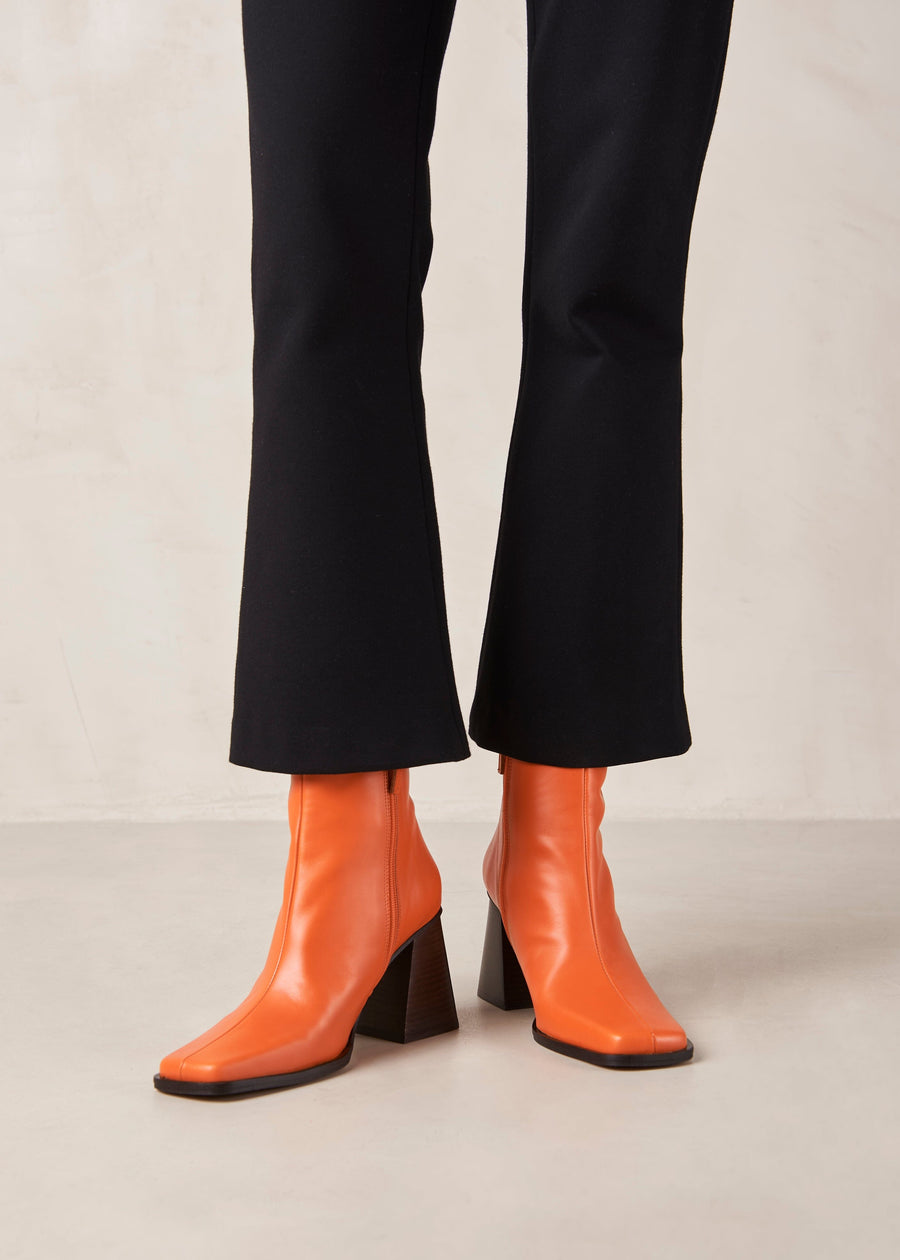 South Pomelo Orange Ankle Boots ALOHAS
