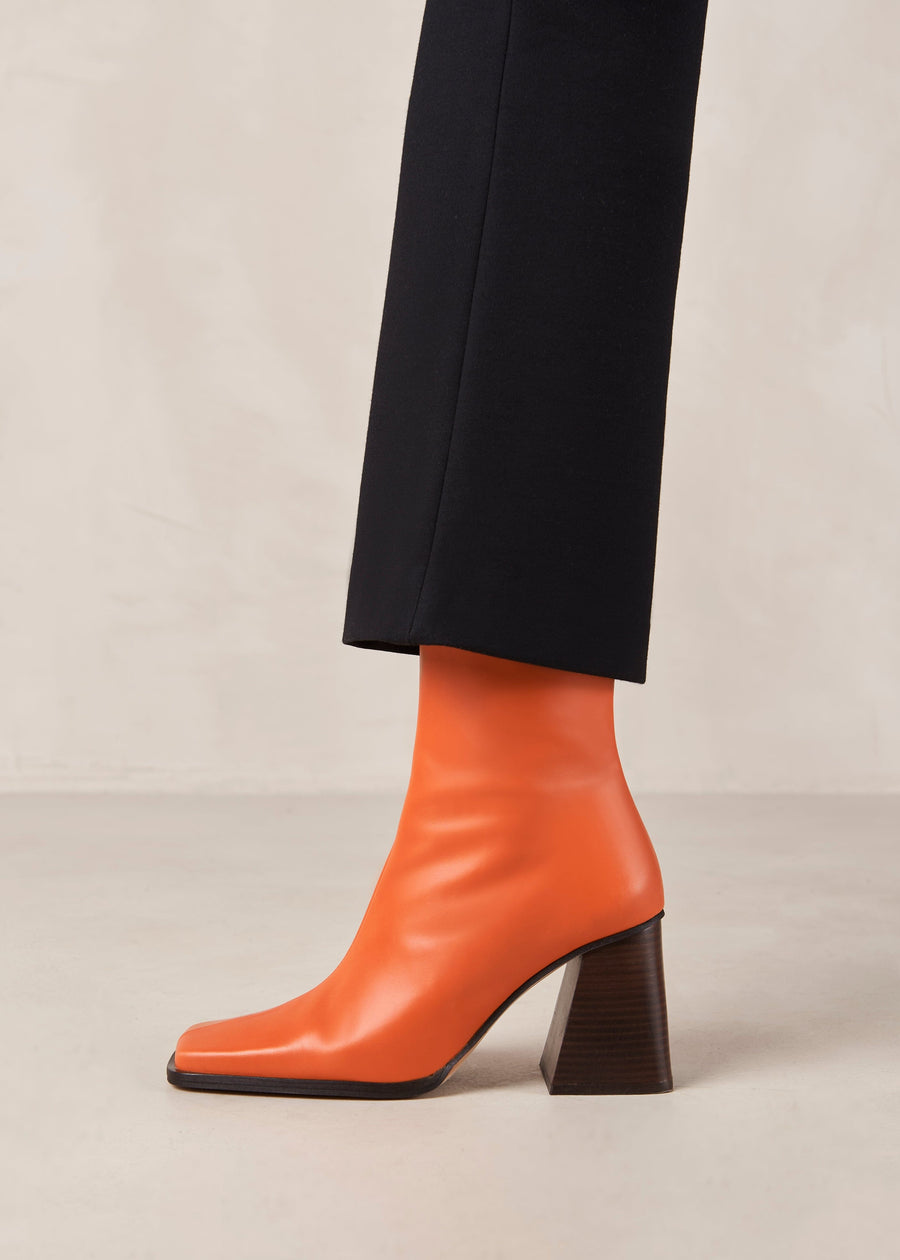 South Pomelo Orange Ankle Boots ALOHAS