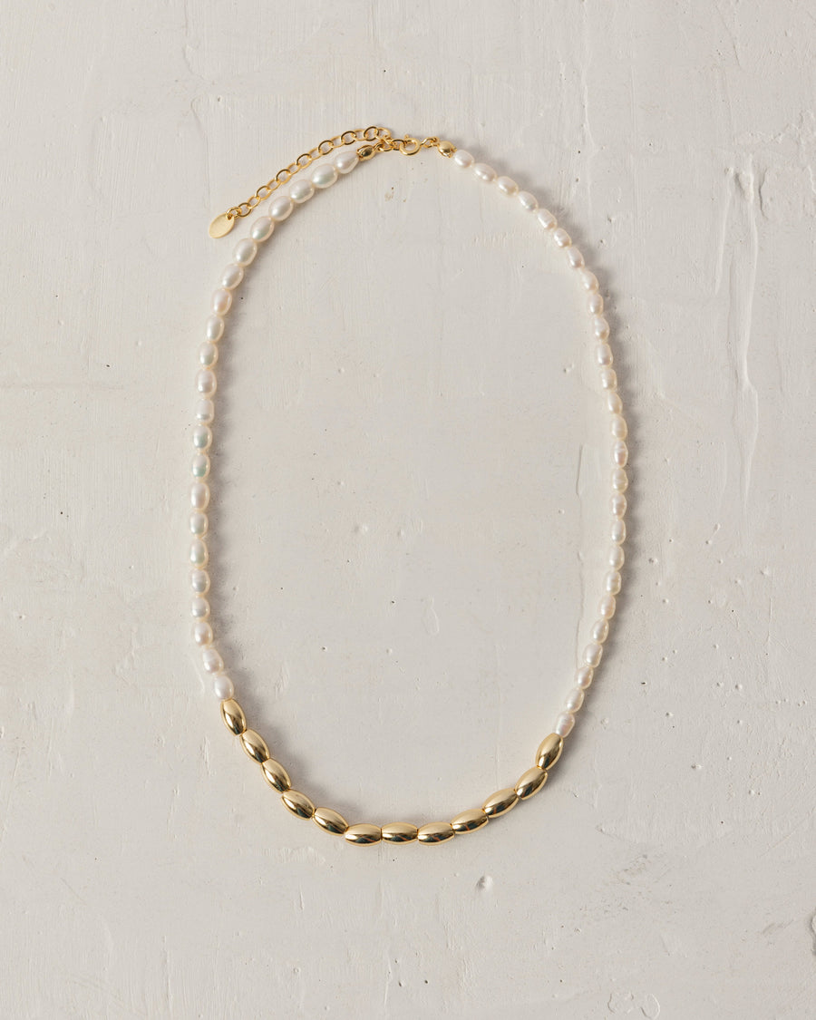 Thai Guava Pearl Gold Necklaces ALOHAS