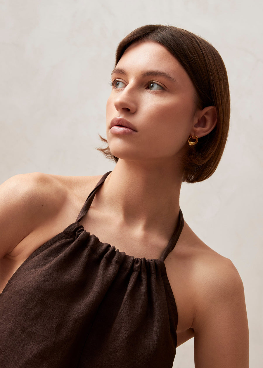 Yona Brown Jumpsuit Jumpsuits ALOHAS